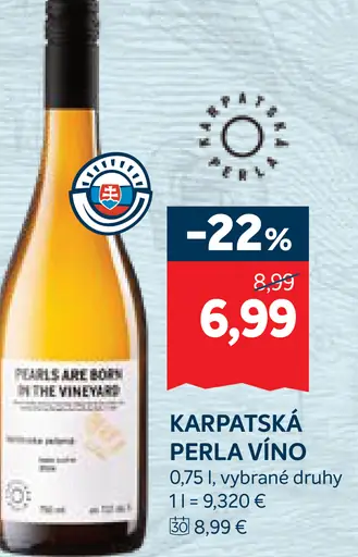 Karpatská perla víno