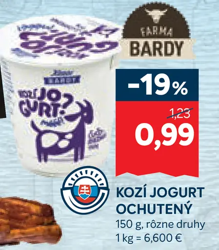Gazdovský dvor kozí jogurt ochutený