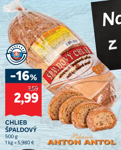 Anton Antol chlieb špaldový