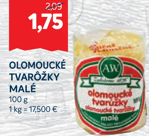 Olomoucké tvarôžky malé