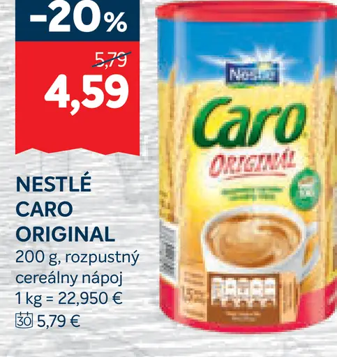 Nestlé Caro rozpustný cereálny nápoj