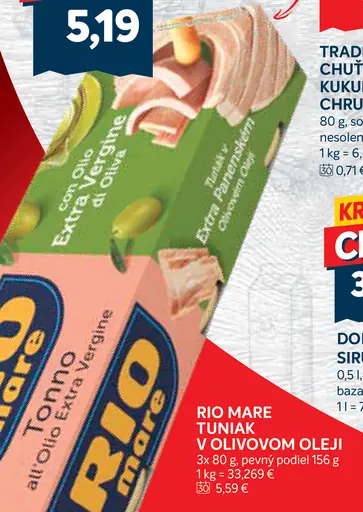 Rio Mare Tuniak v olivovom oleji
