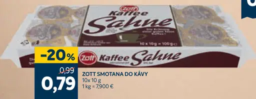 Zott Smotana do kávy