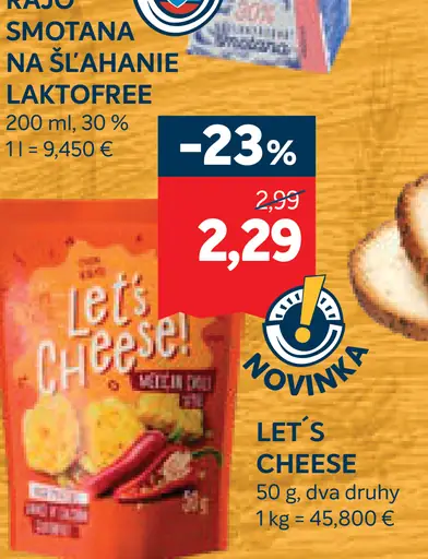 Let’s Cheese syrový snack