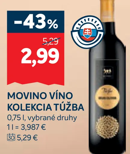 Movino Vino Kolekcia Túžba