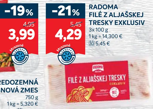 Radoma Filé z aljašskej tresky
