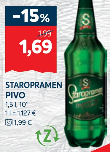 Staropramen pivo