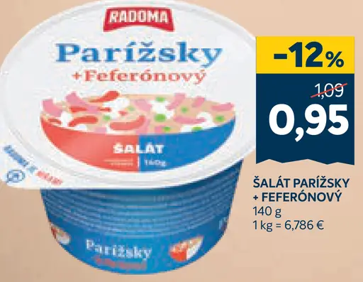 Radoma Parížsky šalát + feferónový