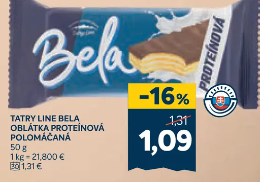 Tatry Line Bela Oblátka proteínová polomáčaná