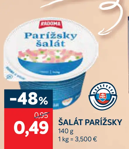 Radoma Parížsky šalát