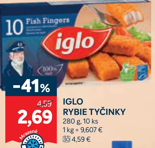 IGLO rybie tyčinky