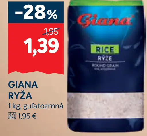 Giana Guľatozrnná ryža