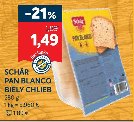 Schär Pan Blanco biely chlieb