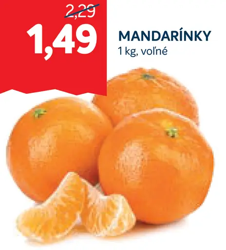 Mandarínky voľné