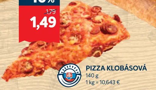 Pizza klobásová