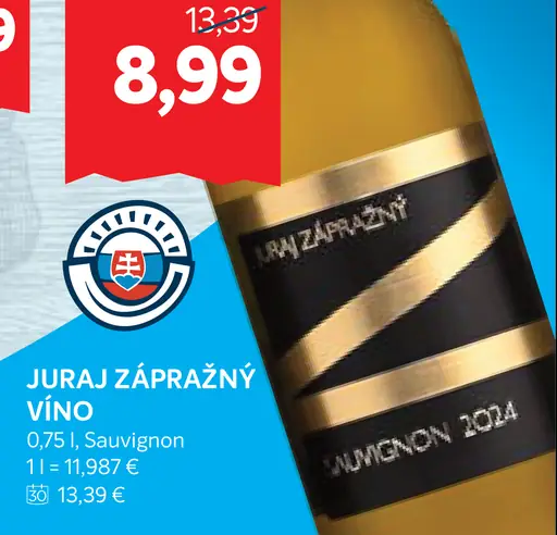 Juraj Zápražný víno Sauvignon 2024