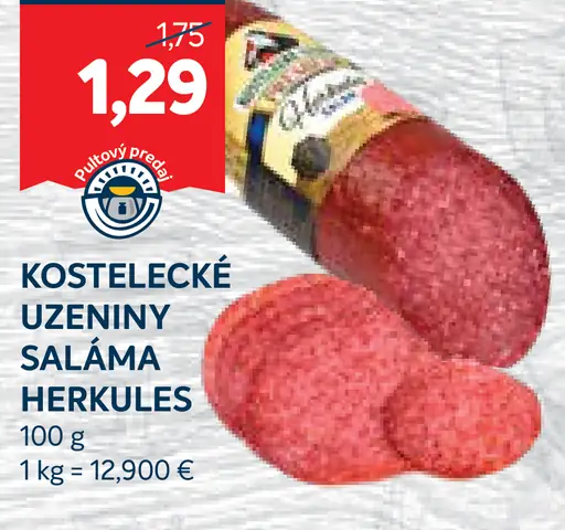 Kostelecké Uzeniny Saláma Herkules