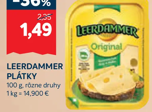 Leerdammer plátky