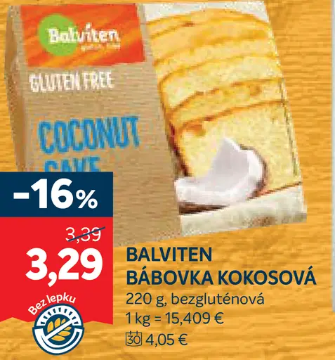 Balviten Bábovka kokosová