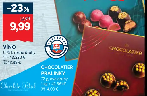 Chocolatier pralinky