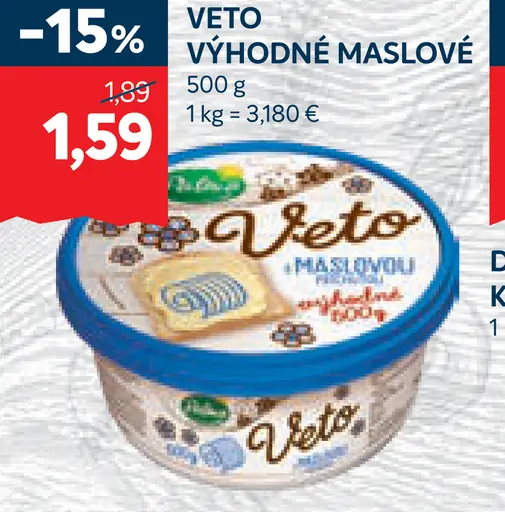 Veto Výhodné maslové