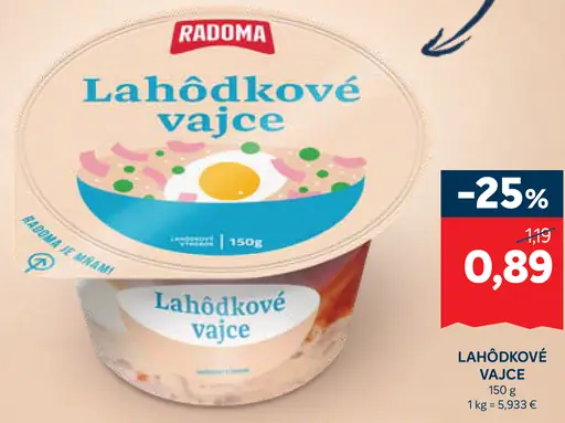 Radoma Lahôdkové vajce