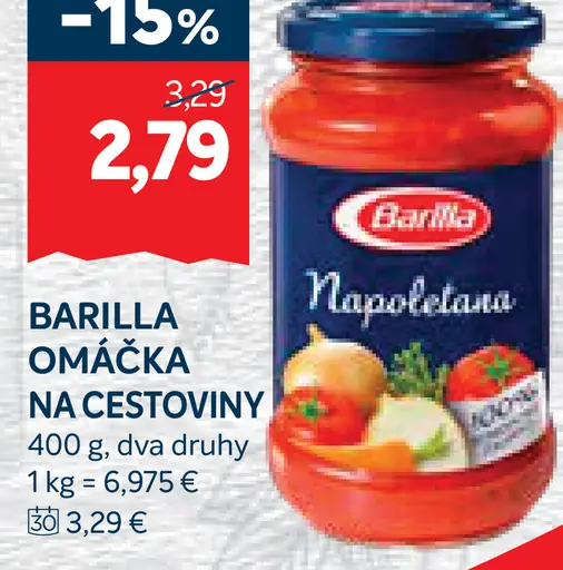 Barilla Omáčka na Cestoviny Napoletana