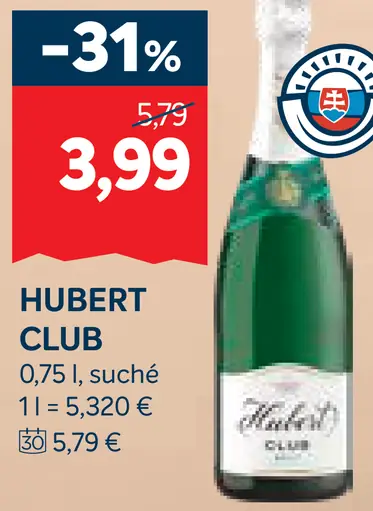 Hubert Club Šumivé víno