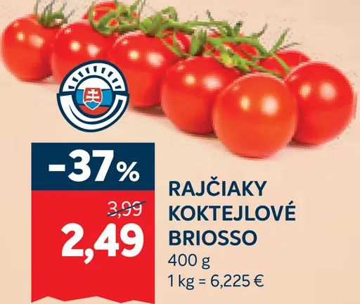 Rajčiaky koktejlové Briosso