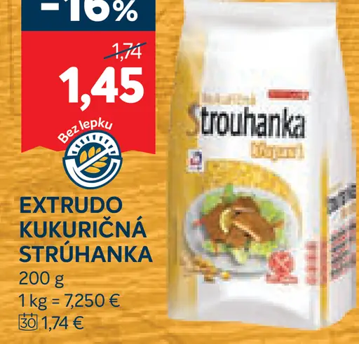 Extrudo Kukuričná strúhanka