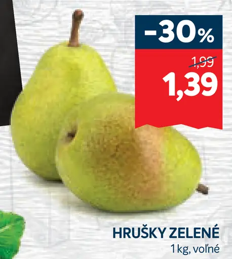Hrušky zelené