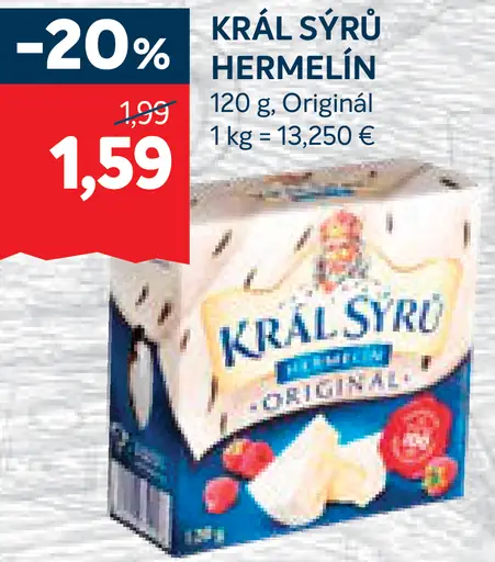 Král Sýrů Hermelín originál