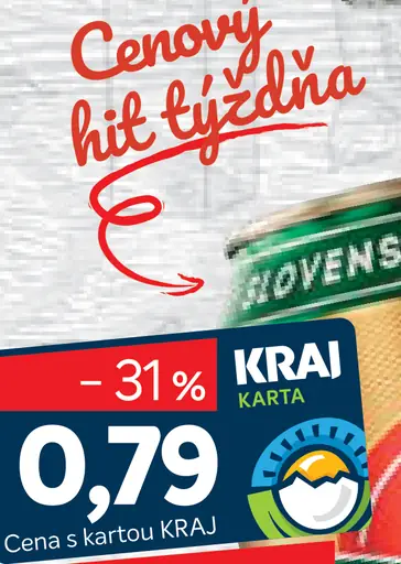 Krušovice Pivo plechovka