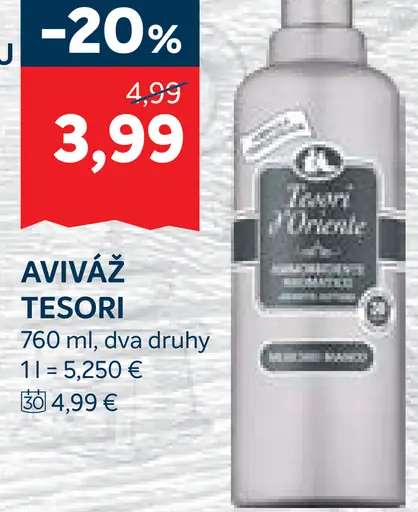 Tesori aviváž 2 druhy