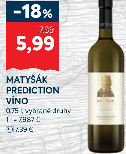 Matyšák Prediction víno