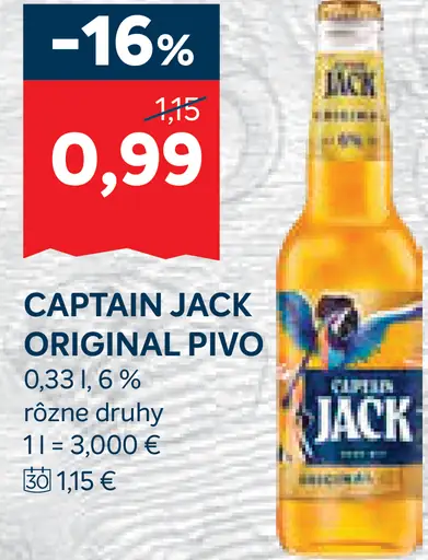 Captain Jack Original pivo