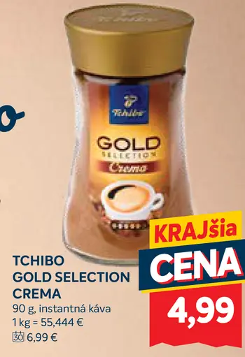 Tchibo Gold Selection Crema instantná káva