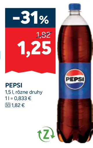 Pepsi sýtený nápoj