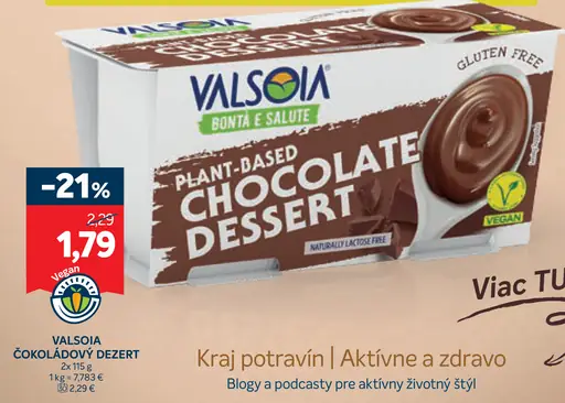Valsoia Čokoládový dezert