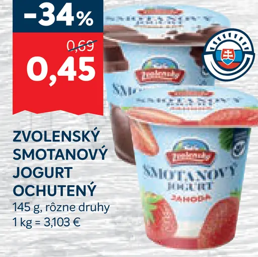 Zvolenský smotanový jogurt