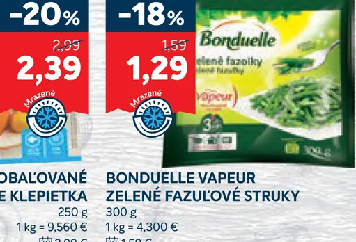 Bonduelle Vapeur Zelené fazuľky celé