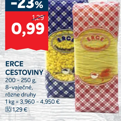 Erce cestoviny 8-vaječné