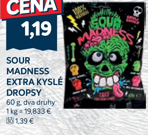 Sour Madness extra kyslé dropsy