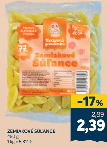 Zemiakové šúľance