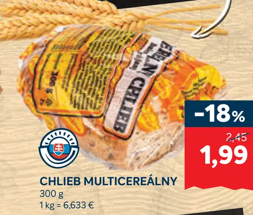 Chlieb multicereálny