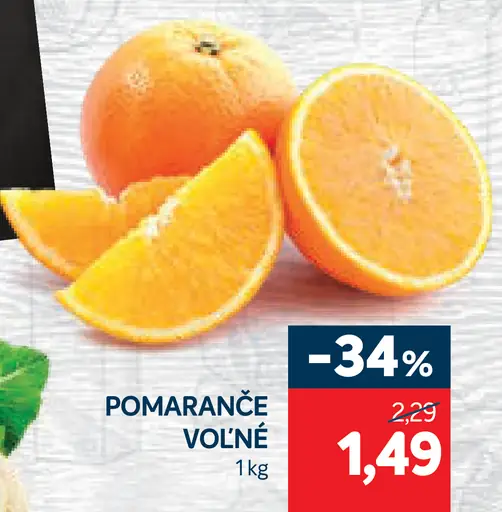 Pomaranče voľné