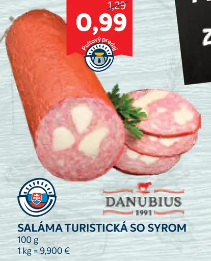 Danubius Saláma Turistická so syrom