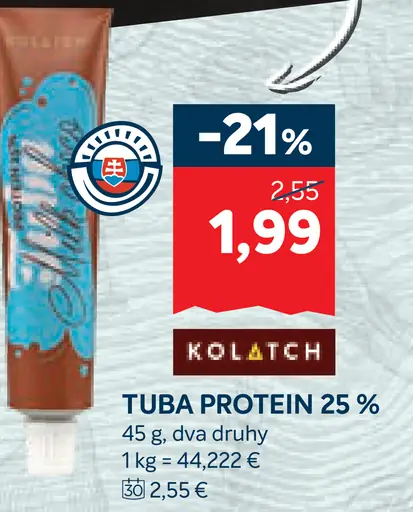 Kolatch tuba protein 25 %
