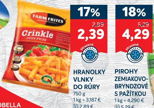 Farm Frites Hranolky vlnky do rúry