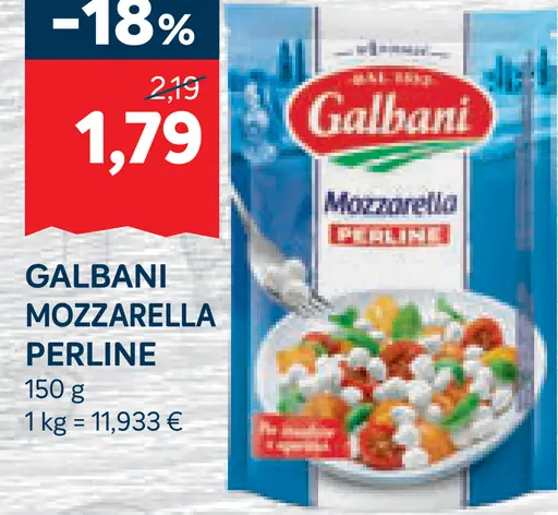 Galbani mozzarella Perline